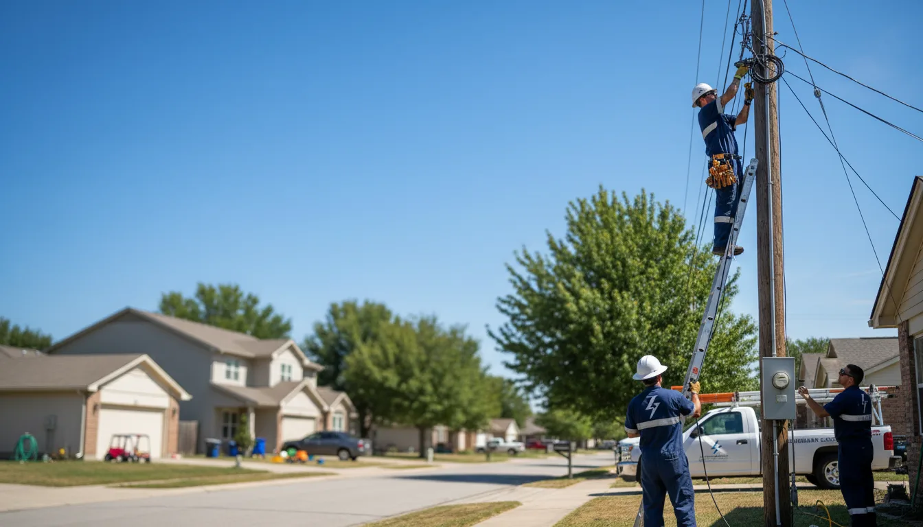 Residential electrician providing installation services in Saint Paris, OH